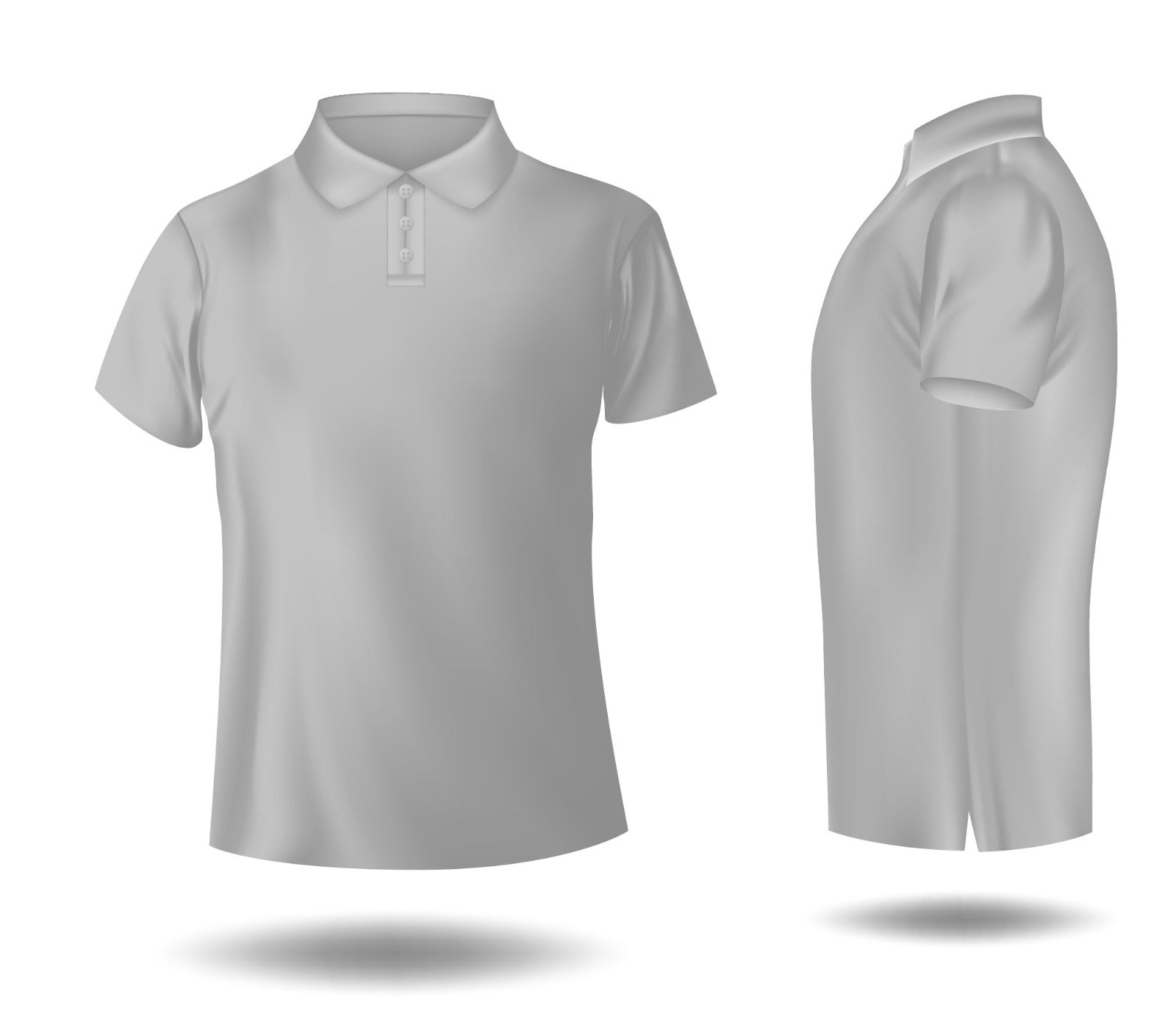 5% light grey polo shirt for men and women 
